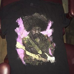 Jimi HENDRIX - PURPLE HAZE MENS LARGE L T SHIRT Guitar Rock Music New Tee